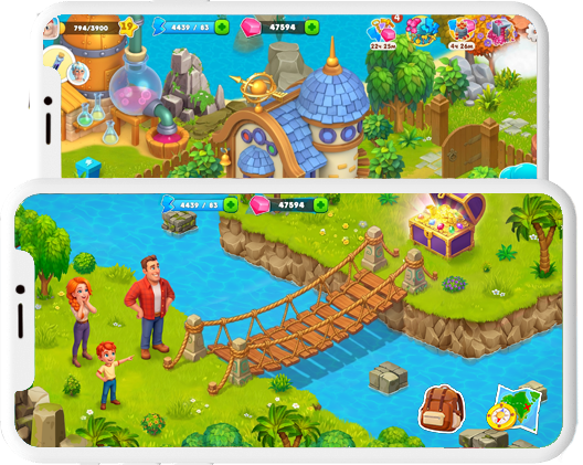 Pacifida Adventures gameplay on a phone screen